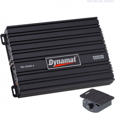Dynamat 4 Kanal 5000W Bass Kontrollü Oto Amfi Dynamat 4 Kanal 5000W Bass Kontrollü Oto Amfi