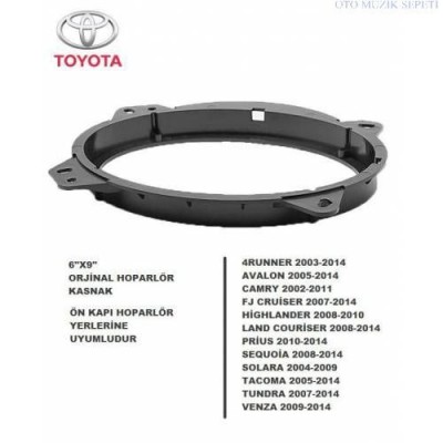 Toyota Araçlara Ön Kapı Yerlerine 16 Cm Hoparlör Kasnağı Toyota Araçlara Ön Kapı Yerlerine 16 Cm Hoparlör Kasnağı
