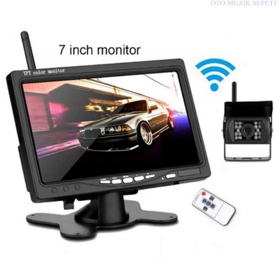 Kablosuz Monitör Kamera 7 inç Traktör Biçerdöver Kamerası